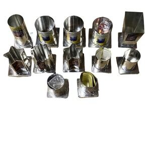 HUGE lot of 12 Metal Candle Molds Yaley